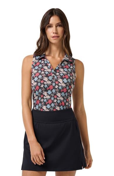 Travis Mathew Course Time dámské polo, black/floral