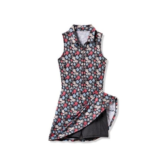 Travis Mathew Featherweight Course Time golfové šaty, black/floral