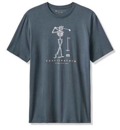 Travis Mathew Louder Please Tee pánské tričko, mood indigo/vintage indigo