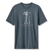 Travis Mathew Louder Please Tee pánské tričko, mood indigo/vintage indigo