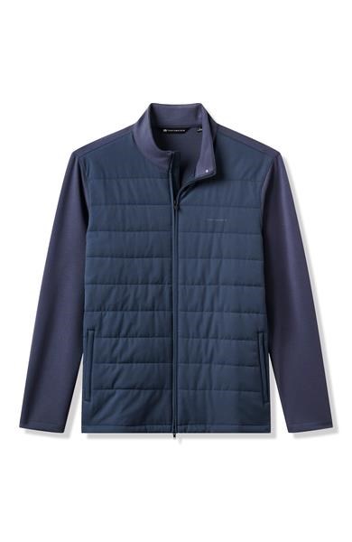 Travis Mathew Point of Sail Full Zip pánská bunda, mood indigo