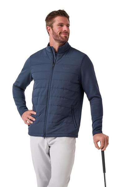 Travis Mathew Point of Sail Full Zip pánská bunda, mood indigo