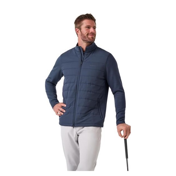 Travis Mathew Point of Sail Full Zip pánská bunda, mood indigo