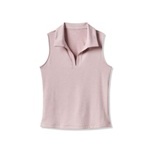 Travis Mathew Skyloft Light Sleeveless dámské polo bez rukávů, heather violet ice