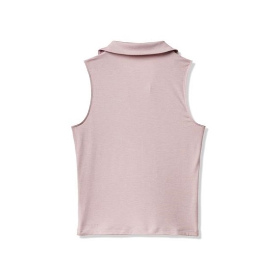 Travis Mathew Skyloft Light Sleeveless dámské polo bez rukávů, heather violet ice