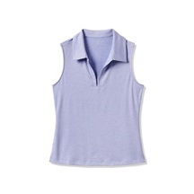 Travis Mathew Skyloft Light Sleeveless dámské polo bez rukávů, heather soft blue