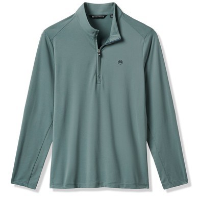 Travis Mathew Heater Pro 1/4Zip pánská mikina, balsam green