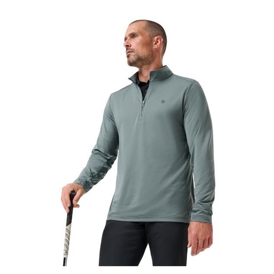 Travis Mathew Heater Pro 1/4Zip pánská mikina, balsam green