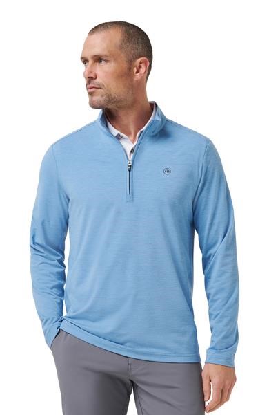Travis Mathew Heater Pro 1/4Zip pánská mikina, pacific coast