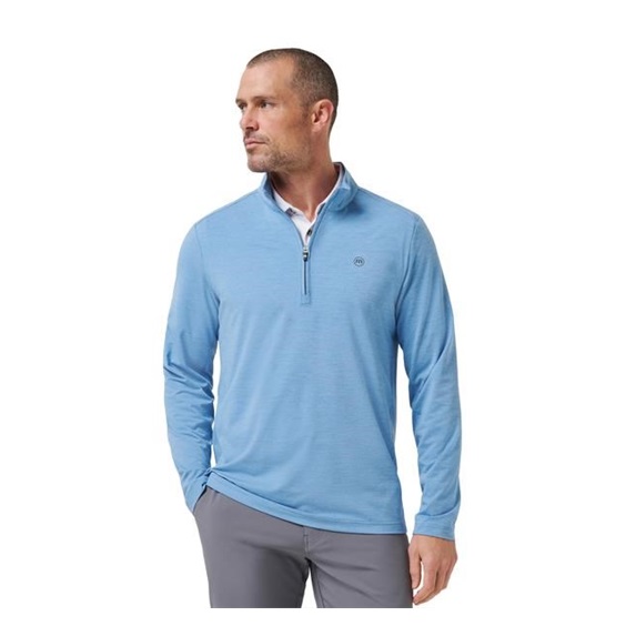 Travis Mathew Heater Pro 1/4Zip pánská mikina, pacific coast