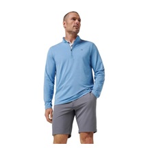 Travis Mathew Heater Pro 1/4Zip pánská mikina, pacific coast