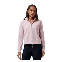 Travis Mathew Cloud Fleece Half-Zip dámská mikina, heather violet ice