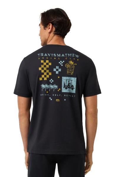 Travis Mathew Beverage Cart Tee pánské tričko, černé