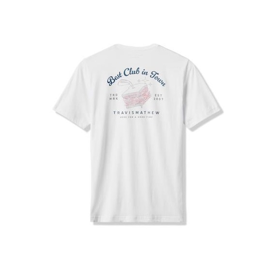 Travis Mathew Founding Member Tee pánské tričko, bílé