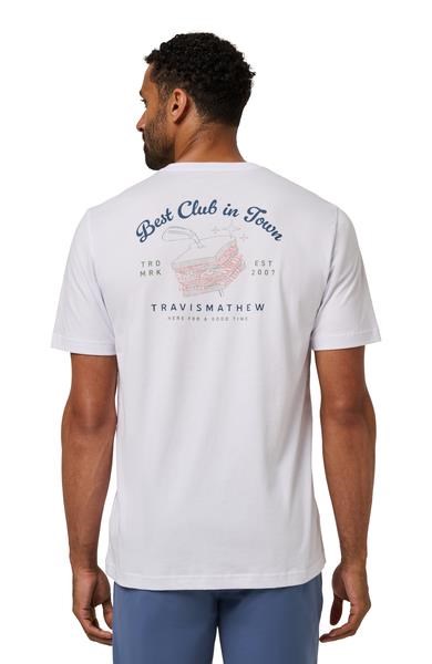 Travis Mathew Founding Member Tee pánské tričko, bílé