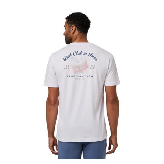Travis Mathew Founding Member Tee pánské tričko, bílé
