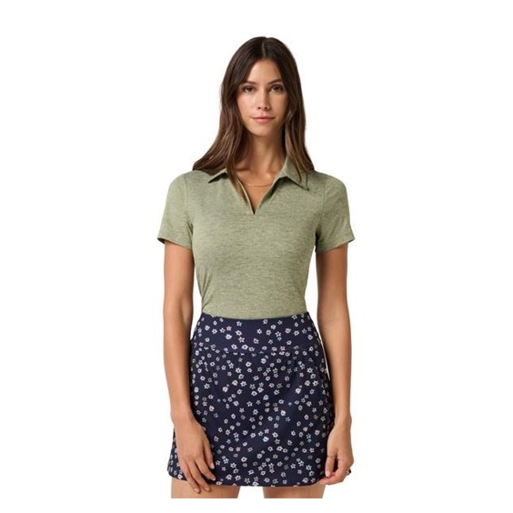 Travis Mathew Skyloft Light dámské polo, heather oil green