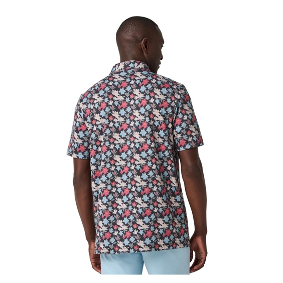 Travis Mathew Featherweight Fairway Fit pánské polo, black/floral
