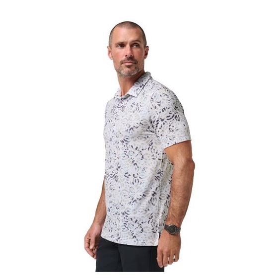 Travis Mathew Featherweight Chill pánské polo, bílé