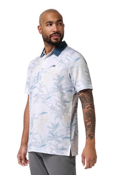 Travis Mathew Featherweight Drift pánské polo, bílé