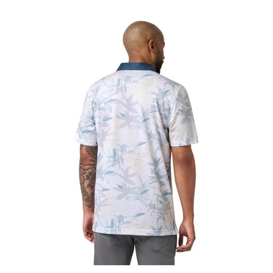 Travis Mathew Featherweight Drift pánské polo, bílé