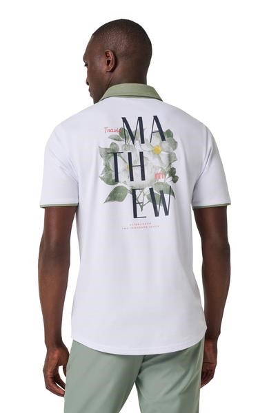 Travis Mathew AB Energy pánské polo, bílé
