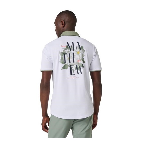 Travis Mathew AB Energy pánské polo, bílé