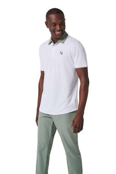 Travis Mathew AB Energy pánské polo, bílé
