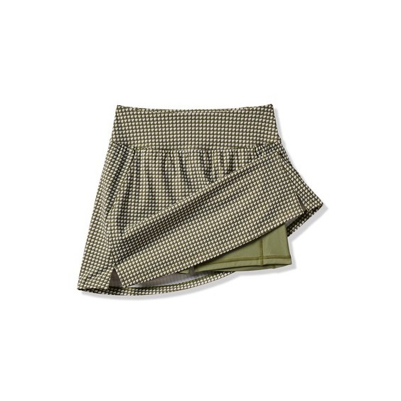 Travis Mathew Moveknit Game Set Match golfová sukně, oil green multi