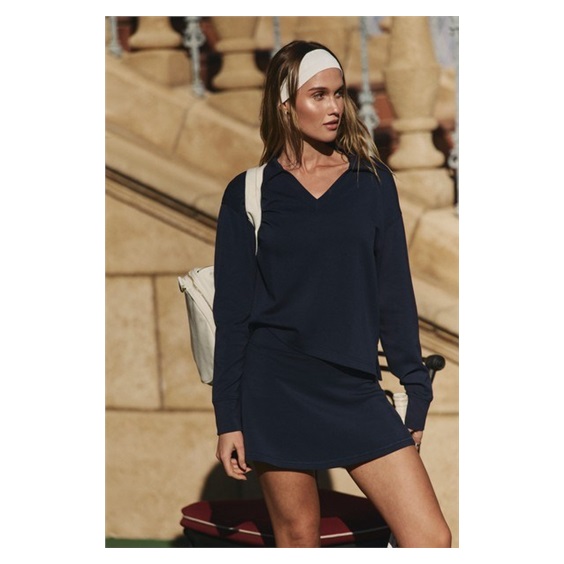 Travis Mathew Skyloft Soft A-line golfová sukně, tmavě modrá