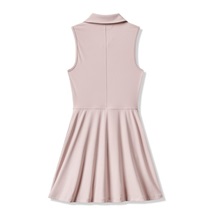 Travis Mathew Moveknit Sleeveless Polo golfové šaty, violet ice