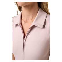 Travis Mathew Moveknit Sleeveless Polo golfové šaty, violet ice