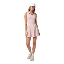 Travis Mathew Moveknit Sleeveless Polo golfové šaty, violet ice