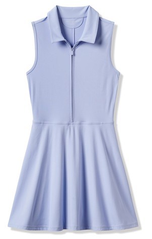 Travis Mathew Moveknit Sleeveless Polo golfové šaty, modré