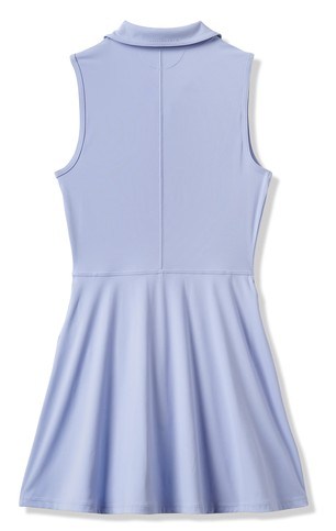 Travis Mathew Moveknit Sleeveless Polo golfové šaty, modré