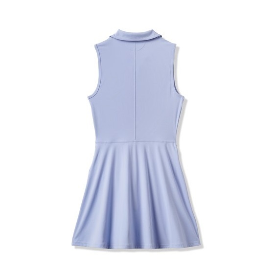 Travis Mathew Moveknit Sleeveless Polo golfové šaty, modré