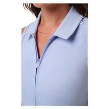 Travis Mathew Moveknit Sleeveless Polo golfové šaty, modré