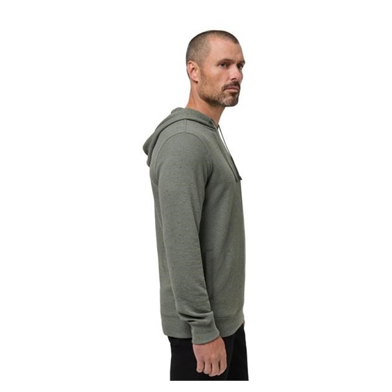 Travis Mathew Cloud Wafle pánská mikina, dark olive