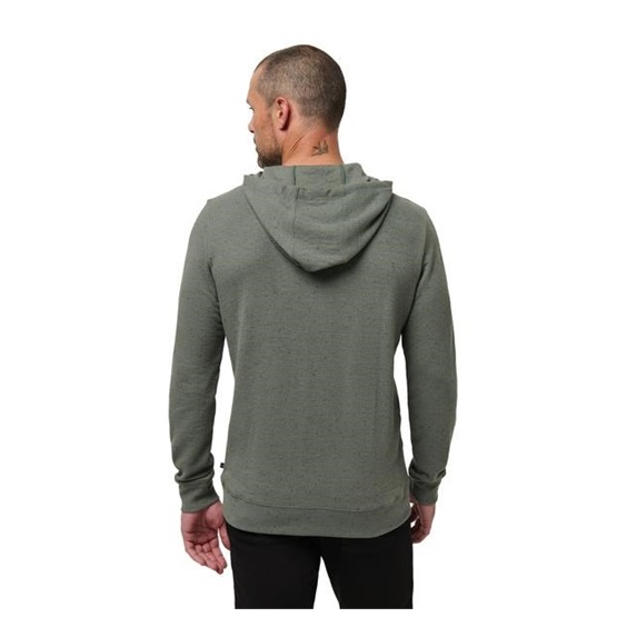 Travis Mathew Cloud Wafle pánská mikina, dark olive