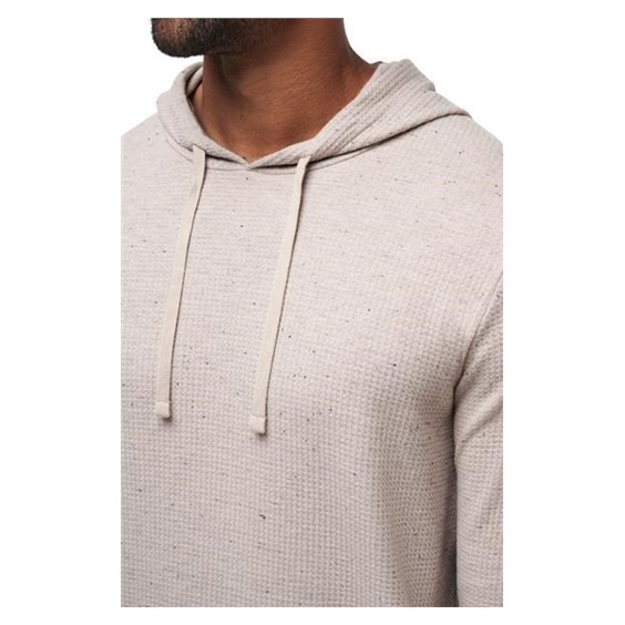 Travis Mathew Cloud Wafle pánská mikina, oxford tan