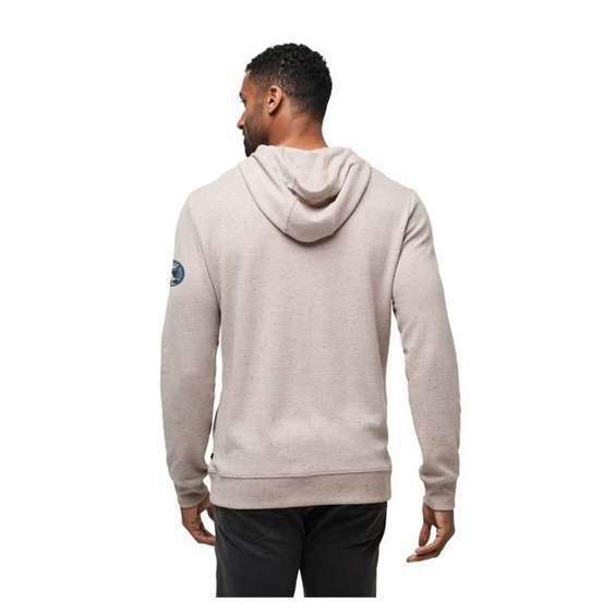 Travis Mathew Cloud Wafle pánská mikina, oxford tan