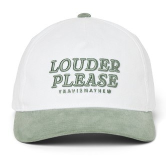 Travis Mathew Louder Please pánská kšiltovka, bílá