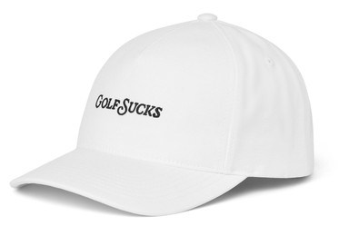 Travis Mathew Golf Sucks pánská kšiltovka, bilá