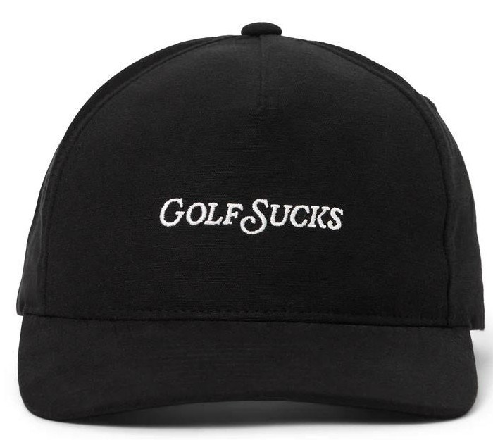 Travis Mathew Golf Sucks pánská kšiltovka, černá
