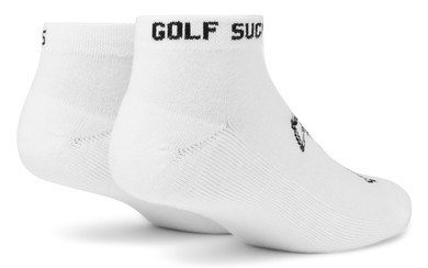 Travis Mathew Golf Sucks Ankle unisex ponožky, 1 pár, bílé