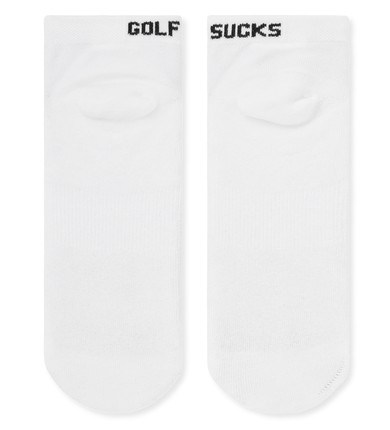 Travis Mathew Golf Sucks Ankle unisex ponožky, 1 pár, bílé