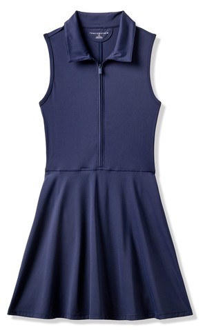 Travis Mathew Moveknit Sleeveless Polo golfové šaty, tmavě modré