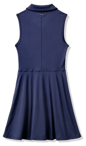 Travis Mathew Moveknit Sleeveless Polo golfové šaty, tmavě modré