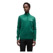 Callaway 1/4 Zip Mock pánský svetr, deep galapagos green