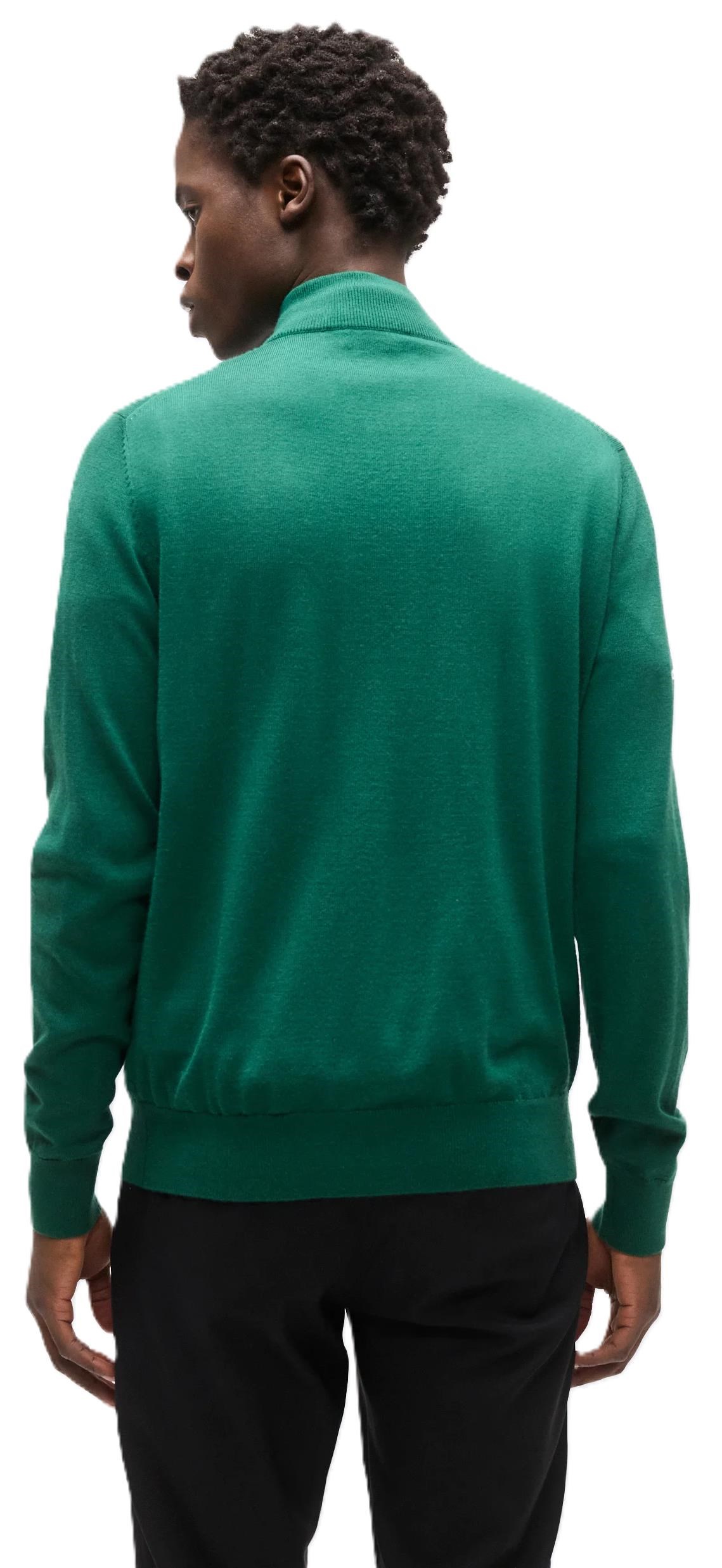 Callaway 1/4 Zip Mock pánský svetr, deep galapagos green